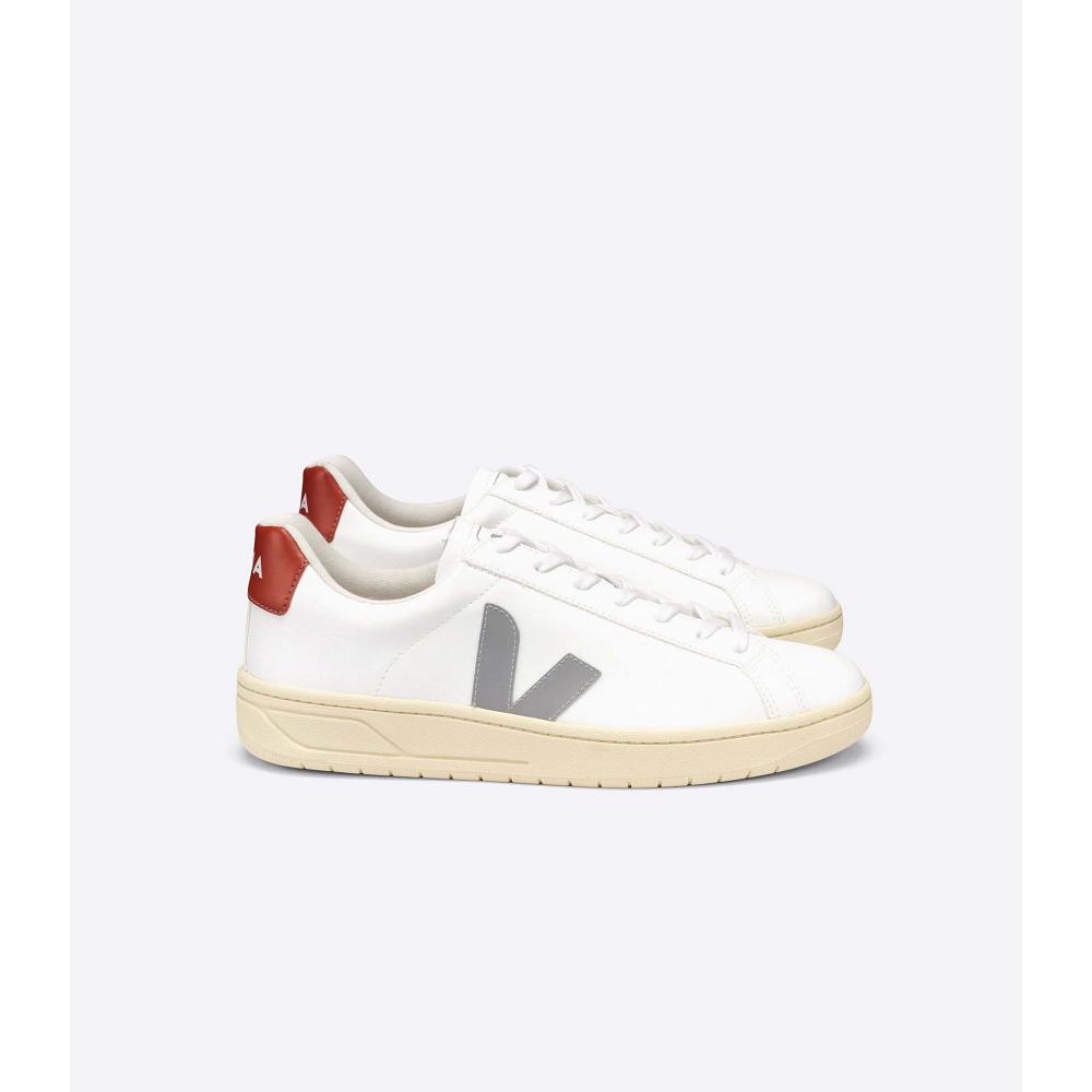 Veja URCA CWL OXFORD-GREY Women\'s Sneakers White/Red | NZ 632TCE